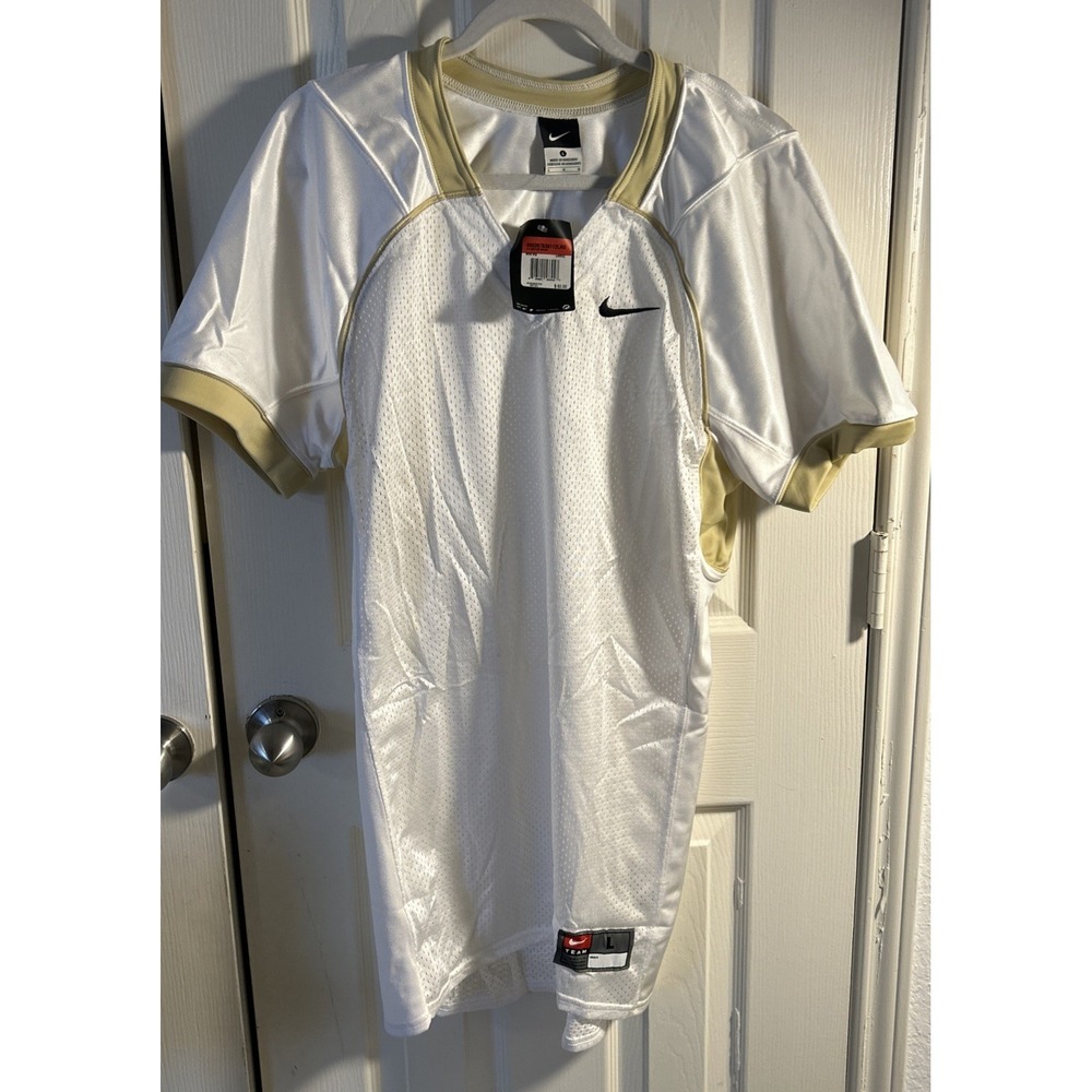Nike Vapor Pro Vented Football Jersey Cowboy Style White/Gold Size‎ L NWT